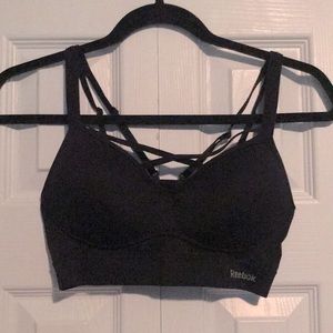 Small Black Strappy Reebok Sportsbra